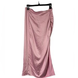 ZARA pink slip skirt 🩷